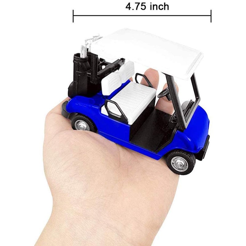 Liberty Imports 6 Pack Die-Cast Metal Golf Cart Model Toy