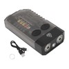 Mini Flashlight Portable Rechargeable Buzzer Alarm Keychain Light for Camping