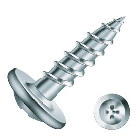 #8 x 5/8" Wood Screw 100Pcs Alloy Steel Standard Thread Truss Head Fast Self Tapping by SG TZH