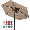 ABCCANOPY Durable Solar Led Patio Umbrellas with 24LED Lights 7.5FT