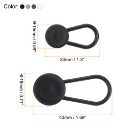 uxcell 16Pcs 2 Sizes Flexible Pants Button Extender, Pants Waistband No Sew Instant Extension Button for Men & Women (4 Colors)
