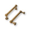 khtumeware 2 Pack 3 Inch Hole Center Antique Brass Cabinet