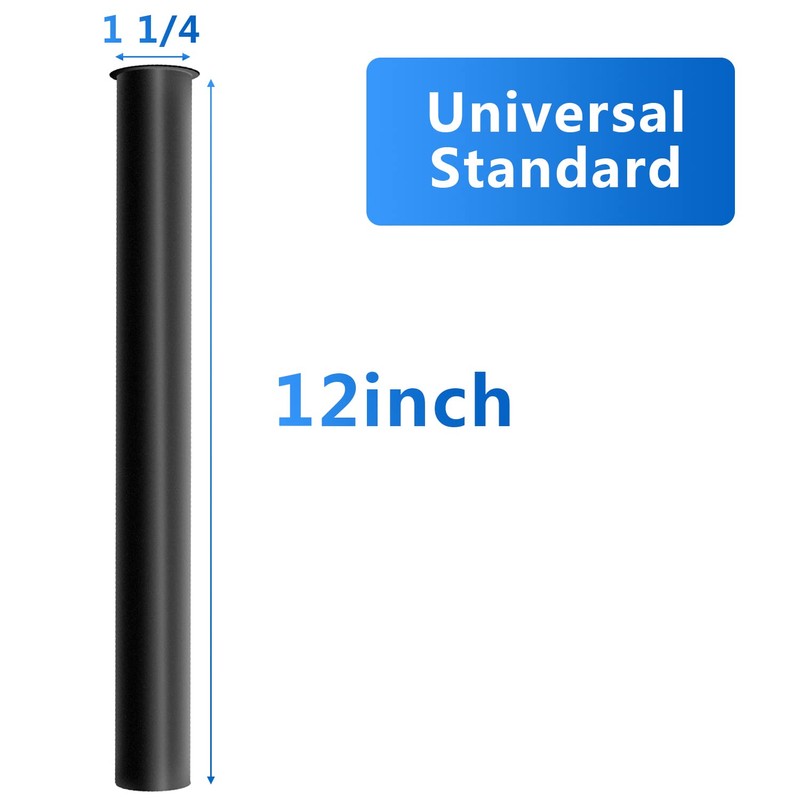 OPERMAXER Flanged Sink Tailpiece 1-1/4 in. OD, 12 inch Brass