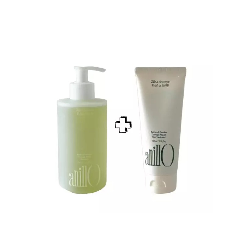 Anilo 아닐로 패츌리 가든 샴푸 리미티드 세트(샴푸300ml+트리트먼100ml) Anilo Patchouli Garden