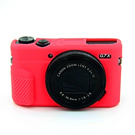 Easy Hood Camera Case for Canon PowerShot G7 X Mark II, red, G7X3 Case