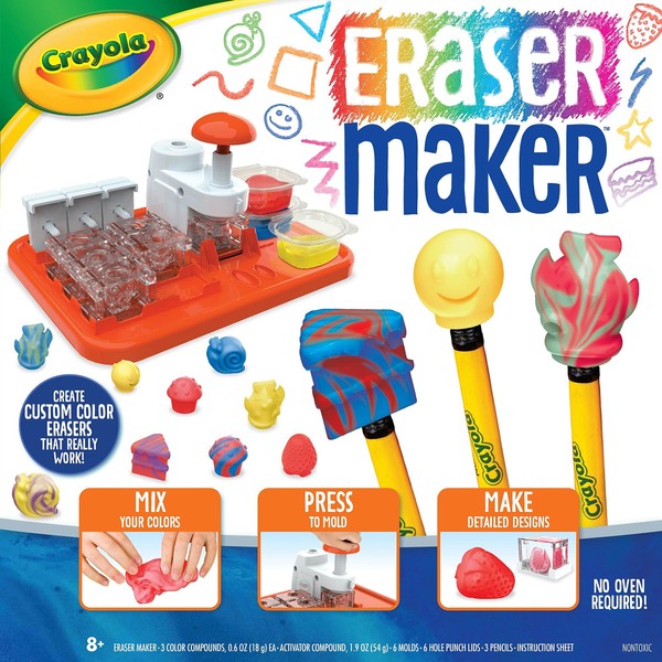 CRAYOLA - Laboratory of Rubbers, to create personalized tires, creative activity and gift idea, from 6 years, 74-7401