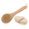 minkissy Body Scrub Brush Set 2pcs Bath Brush for Adults