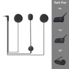 QSPORTPEAK Motorcycle Intercom Accessories, Microphone Headphones Hard Cable Headset for
