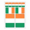 Generisch Pack of 10 Flag Stickers Ireland Car Sticker Set