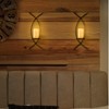 Vesici Candle Sconces Set of Two Metal Wall Candle Holder