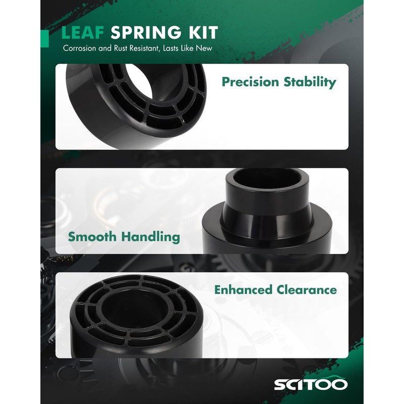SCITOO 3" Front 3" Rear Leveling Lift Spring Spacer Kit