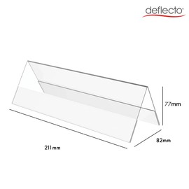 Deflecto Seminar Sign Holder Tent-shaped A5 Clear Ref 48701 , 019006
