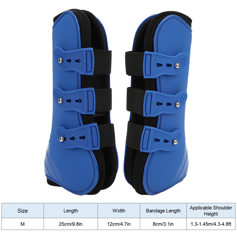 2pcs Horse Front Leg Boots PU Shell Horse Tendon Boots