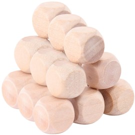 ibasenice 100pcs Wooden Building Blocks Numbers Puzzle Mini Puzzle Wood Game Dice Doll House Building Block Blank Wooden Dice Blank Wood Dice Blank Wood Dice Blank Wood Block