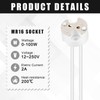 Saillong 20 Pack MR16 Socket G4 LED Halogen Lamp Ceramic