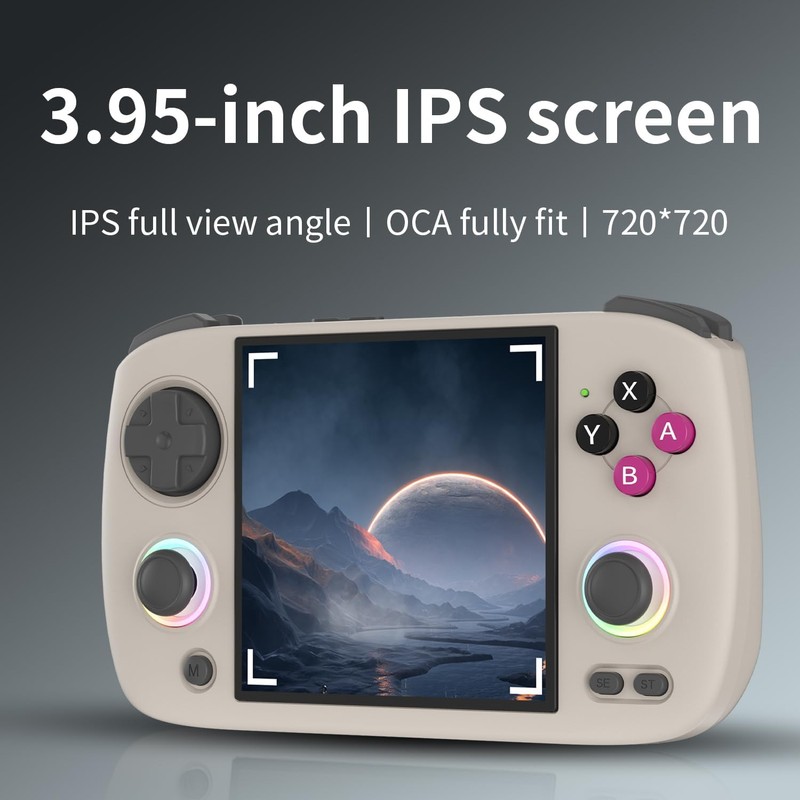 RG CubeXX Retro Handheld Game Console, 4" IPS Screen Portable