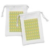 Ambesonne Surfboard Fabric Pouch Set of 2, Summertime Activities Hobby