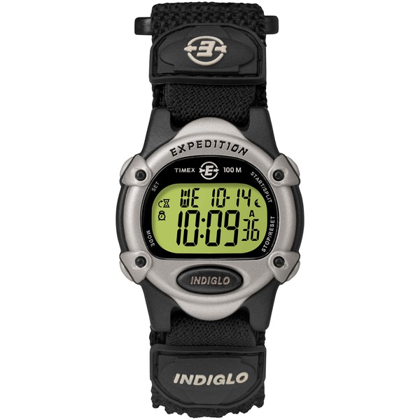 Timex Unisex T47852 Expedition Mid-Size Digital CAT Black Fast Wrap Strap Watch