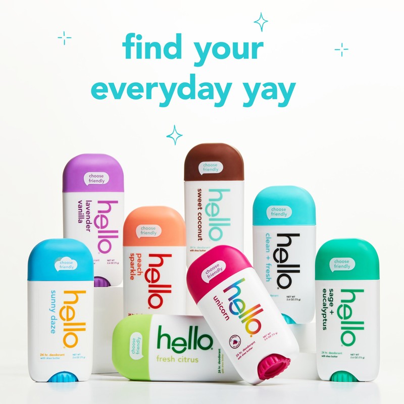 hello hello Sunny Daze Aluminum Free Deodorant for Women and