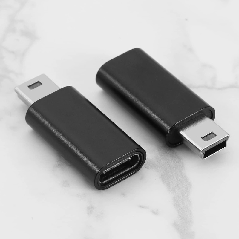 ECSiNG USB C Bus to Mini USB Male Replacement Converter,