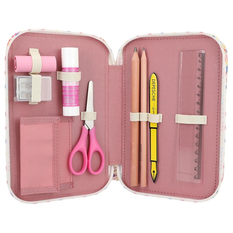 Depesche 12583 TOPModel Cosy - Filled 3-Compartment Pencil Case, Model