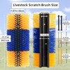 Livestock Scratching Brush 2 Pack, Itch Relief Goat Scratching Post