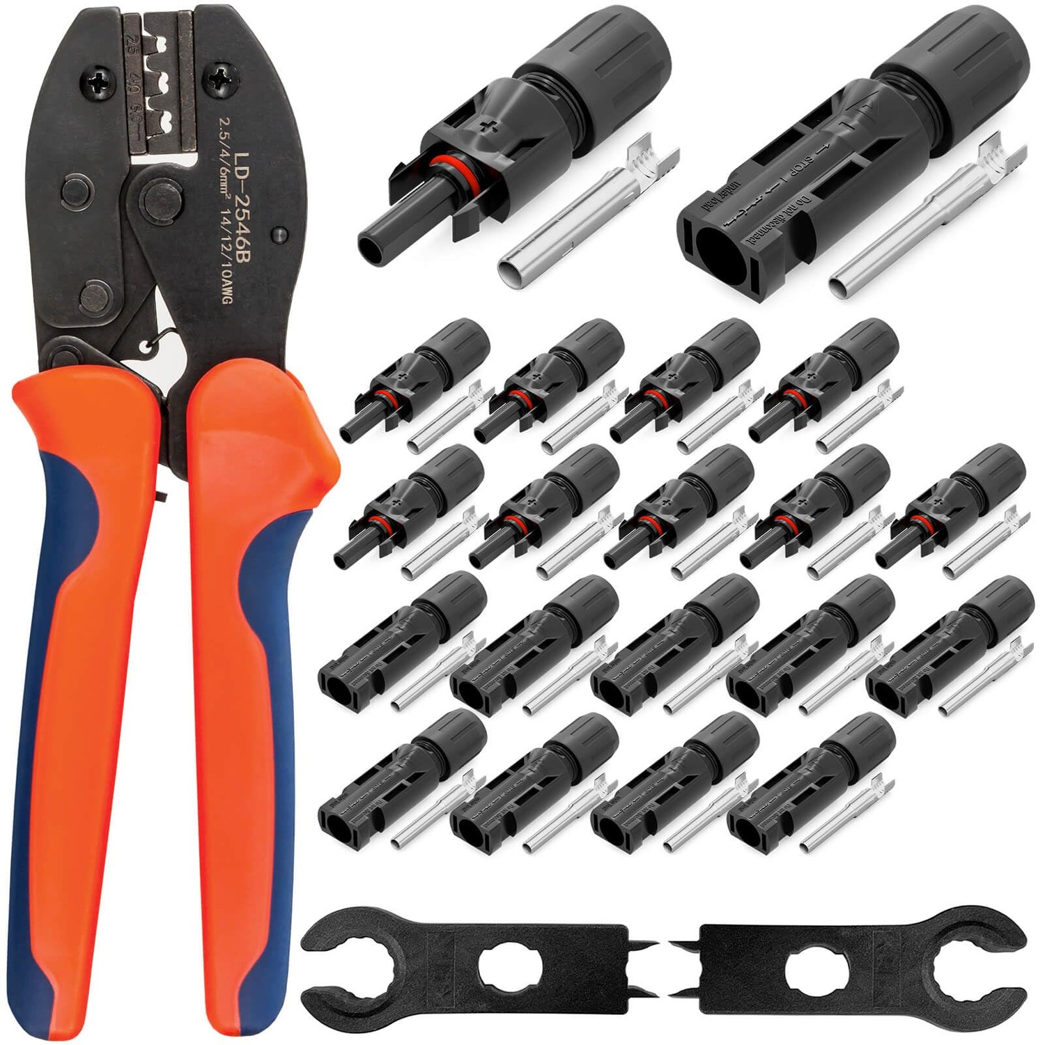 HB-DIGITAL Solar crimp set: 10x solar plugs for solar modules ...