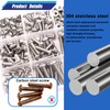 Taiss Machine Screws Nuts and Bolts Assortment Kit,304 Stainless Steel