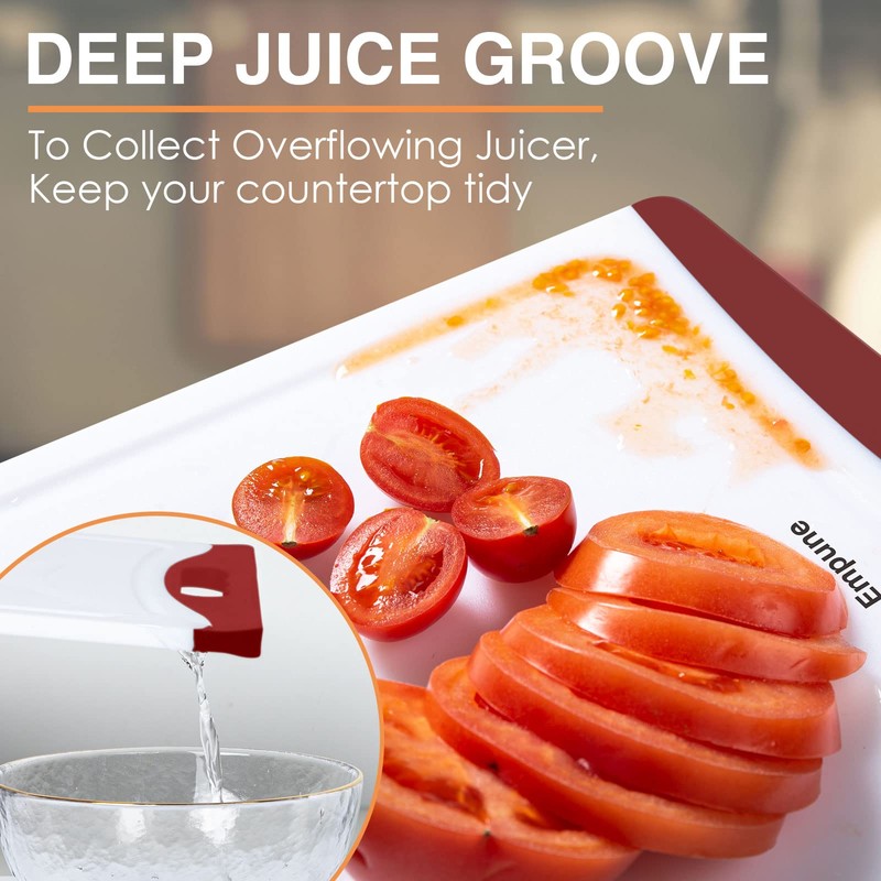 Extra Large Cutting Boards, Plastic Cutting Boards for Kitchen (Set