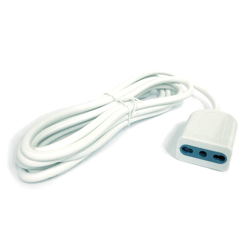 5 Metre Linear Double Pole Extension Lead with 16A-10A Plug