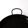 La Valenciana 10 cm Enameled Steel Paella Pan, Black