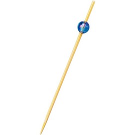 Bamboo Bamboo Skewers Bead Picks (Blue) 2.8 inches (7 cm), 50 Pieces 9487
