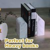 Koville Greek Natural Marble Bookends for Shelves, Book Ends for