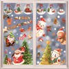 169 Pcs Christmas Window Clings Window Stickers,9 Sheet Reusable Christmas