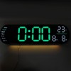 Digital Wall Clock Large Display with Remote Control Auto Brightness