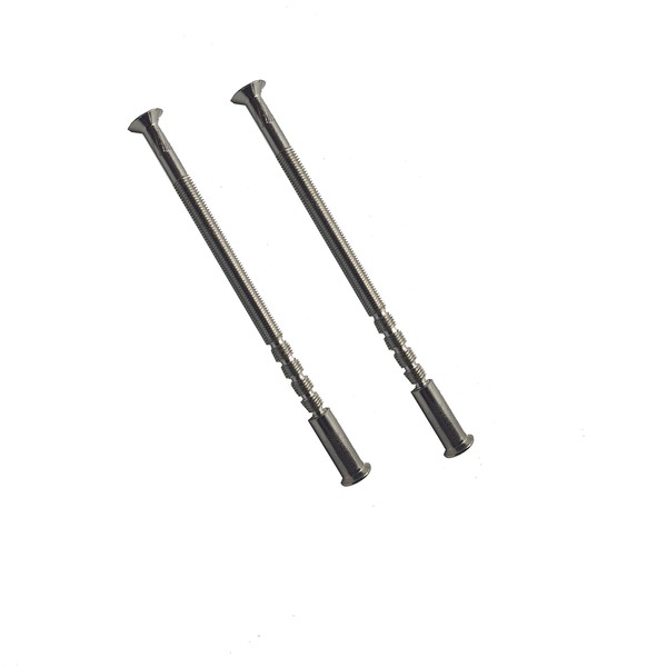 M4 x 90mm Chrome Slotted Bolt and Sleeve Patio Door