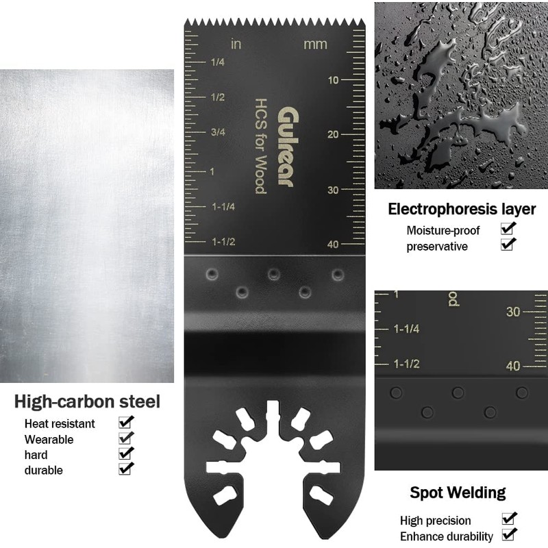 60 Pcs Universal Oscillating Tool Oscillating Saw Blades,Oscillating Multitool Blades,Multi