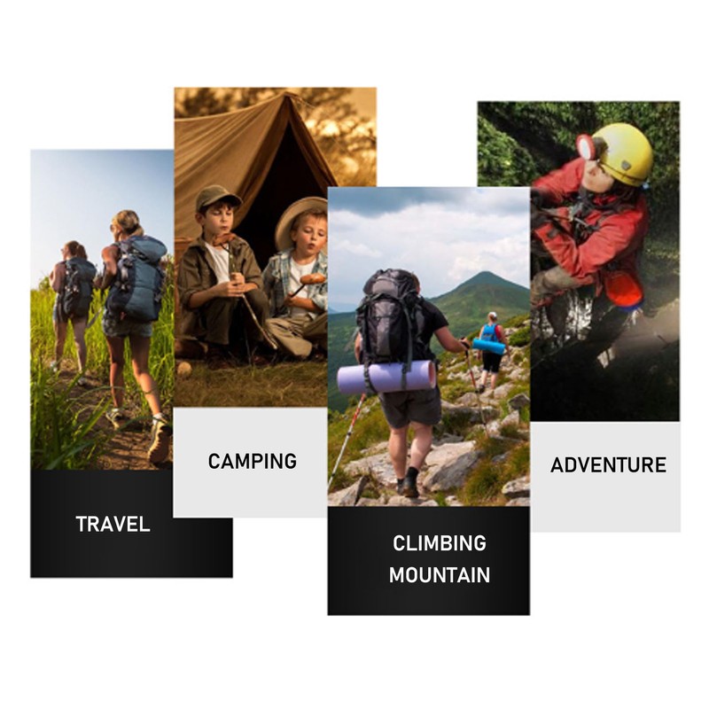 Hiking Poles Collapsible 5 Sections Portable Aluminum Hiking Sticks for