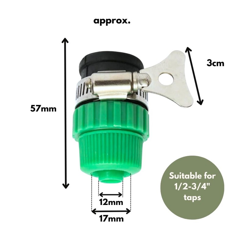 Dunnet Tools Kitchen Tap Hose Connector Rubber Easy Connect Mixer