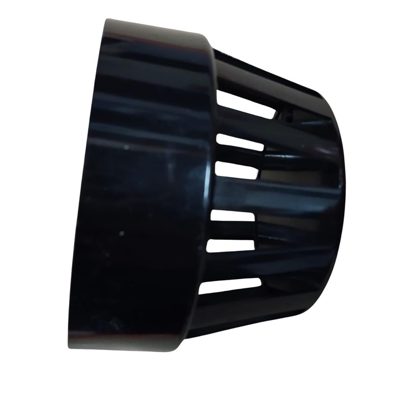110mm Ring Seal Cowl Vent Terminal - Black Soil Pipe