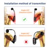 XIAOKOA UHF Wireless Instruments Microphone,Saxophone Microphone,Wireless Receiver and Transmitter,164ft Range,Plug