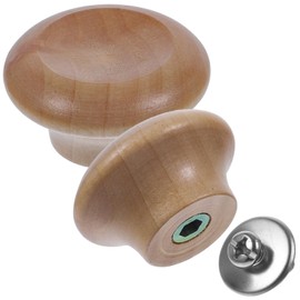 Kichvoe 2Pcs Jar head pot cover Anti-scald pot replacement small lid pan mini knobs handle wooden cover pot lid handles cover knob small pot lid pot handle