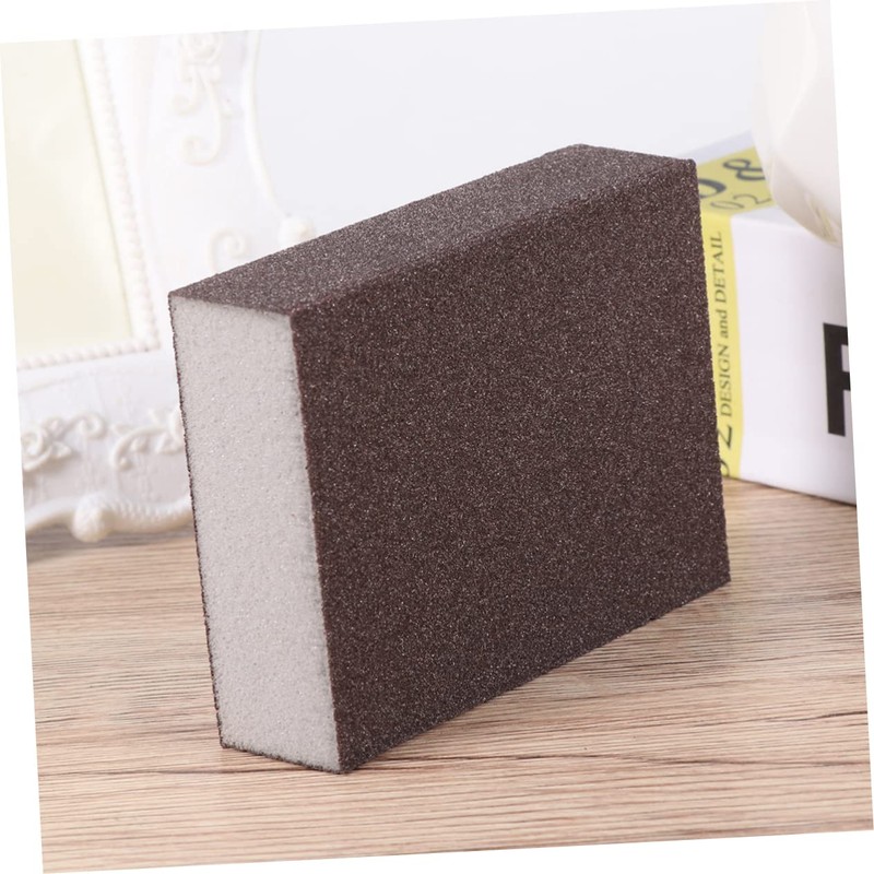 SHINEOFI 4pcs Sponge Emery Papers Block Double Sided Polishing Sanding