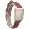 Anne Klein AK/3820 Women's Crocodile Embossed Glitter Accents Watch, Red/Gold,