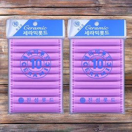 Orive Perm Brush Hair Mask Jinseong Self Perm Ceramic Hair Rod No. 10 2 Pink / 오라이브 파마용브러시 헤어마스크 진성 셀프파마 세라믹 헤어 롯드 10호 2개 핑크