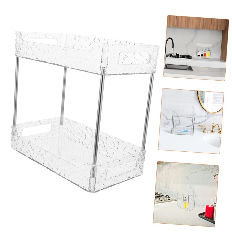 SHOWERORO Bathroom Organizer -Saving Dresser Countertop Storage for Makeup Toiletries