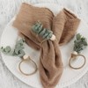 Napkin Rings Set of 8, Rustic Farmhouse Napkin Rings Boho