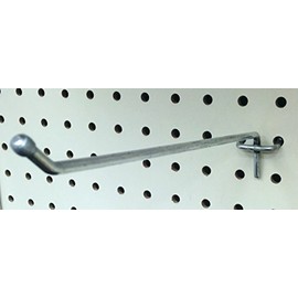 8" Peg Hooks, Pegboard Display Panel Hangers - 100 Pack