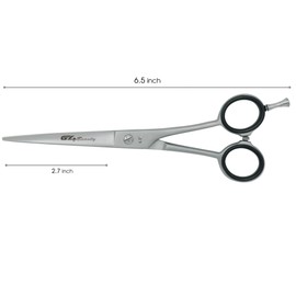 G4 Barber Hair Cutting Scissors Shears High Carbon Razor Sharp Mustache Haircut Hairdresser (6.5 inch)