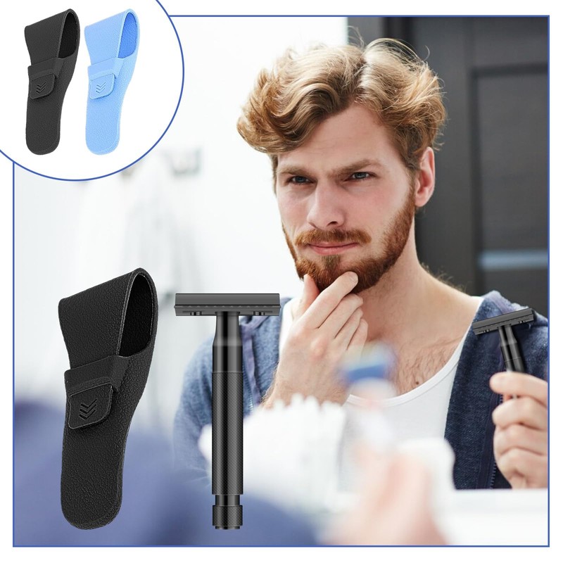 2-Pack Waterproof Razor Travel Case - Portable Shaver Protective Cover